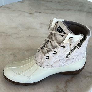 Sperry Syren Golf Wool Oat Duck Boots NWT